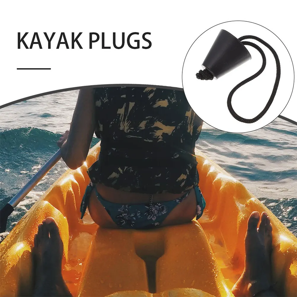 6 قطعة كاياك استنزاف ثقب المقابس سيليكون العالمي سكوبر ثقب السدادات سهلة التركيب مانعة للتسرب الزورق الصيد اكسسوارات #4