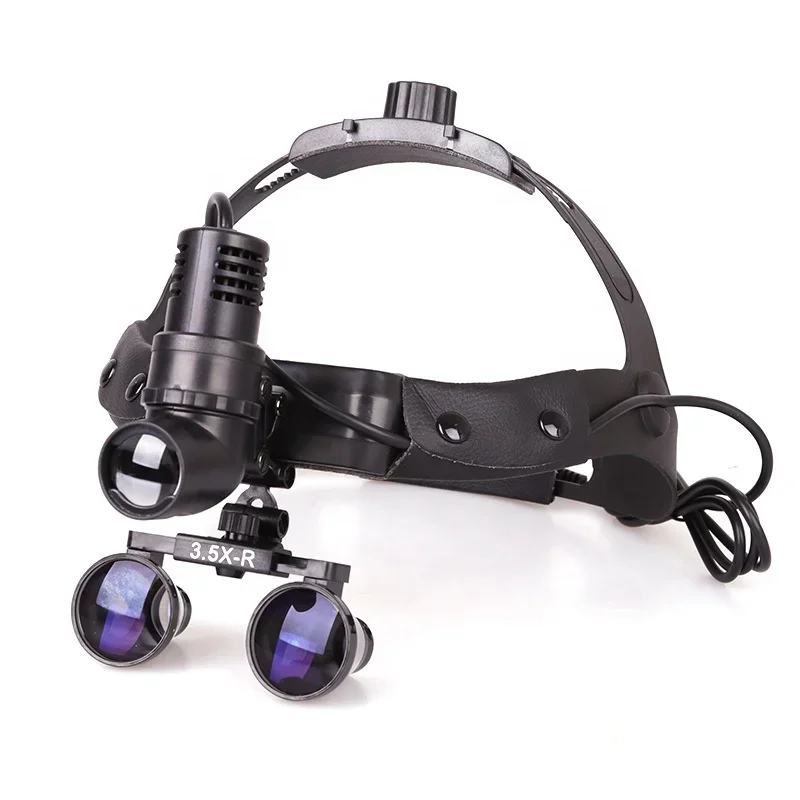 2.5X/3.5X Loupe Medical Binocular Magnifier LED Headlight for  Instrument