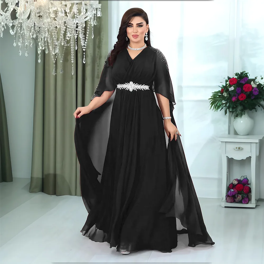Abayas for Women Dubai Luxury Boubou Robe Djellaba Femme African Muslim Fashion Dress Caftan Marocain Evening Party Dresses