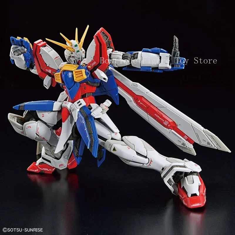 반다이 오리지널 건담 모델 키트 애니메이션 피규어 RG 1/144 GOD GUNDAM 액션 피규어 장난감 Collectible 장식품 어린이를위한 선물
