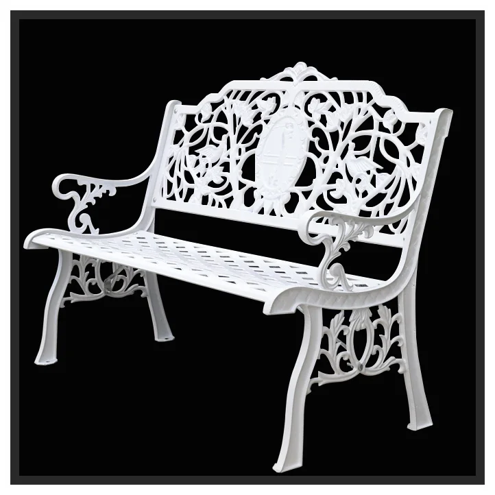 

Park New Design Modern Benches Garden Outdoor Metal Bench Seating Patio Steel Cast Aluminum Courtyard Chair Outside Benches