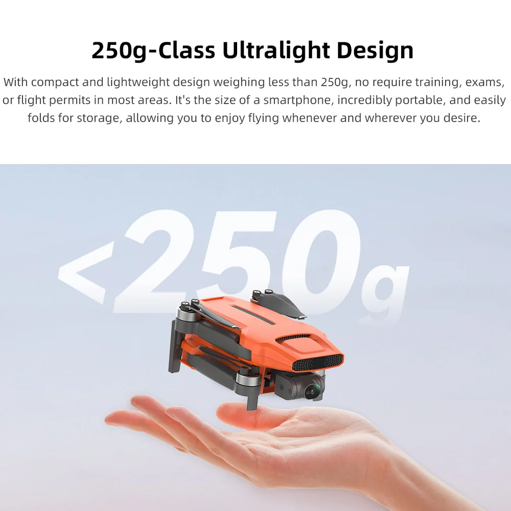 طائرة FIMI MINI 3 بدون طيار 4K احترافية AI Super Night Video 3-axis Gimbal 249g تصميم خفيف الوزن إنذار منخفض البطارية طائرة صغيرة بدون طيار