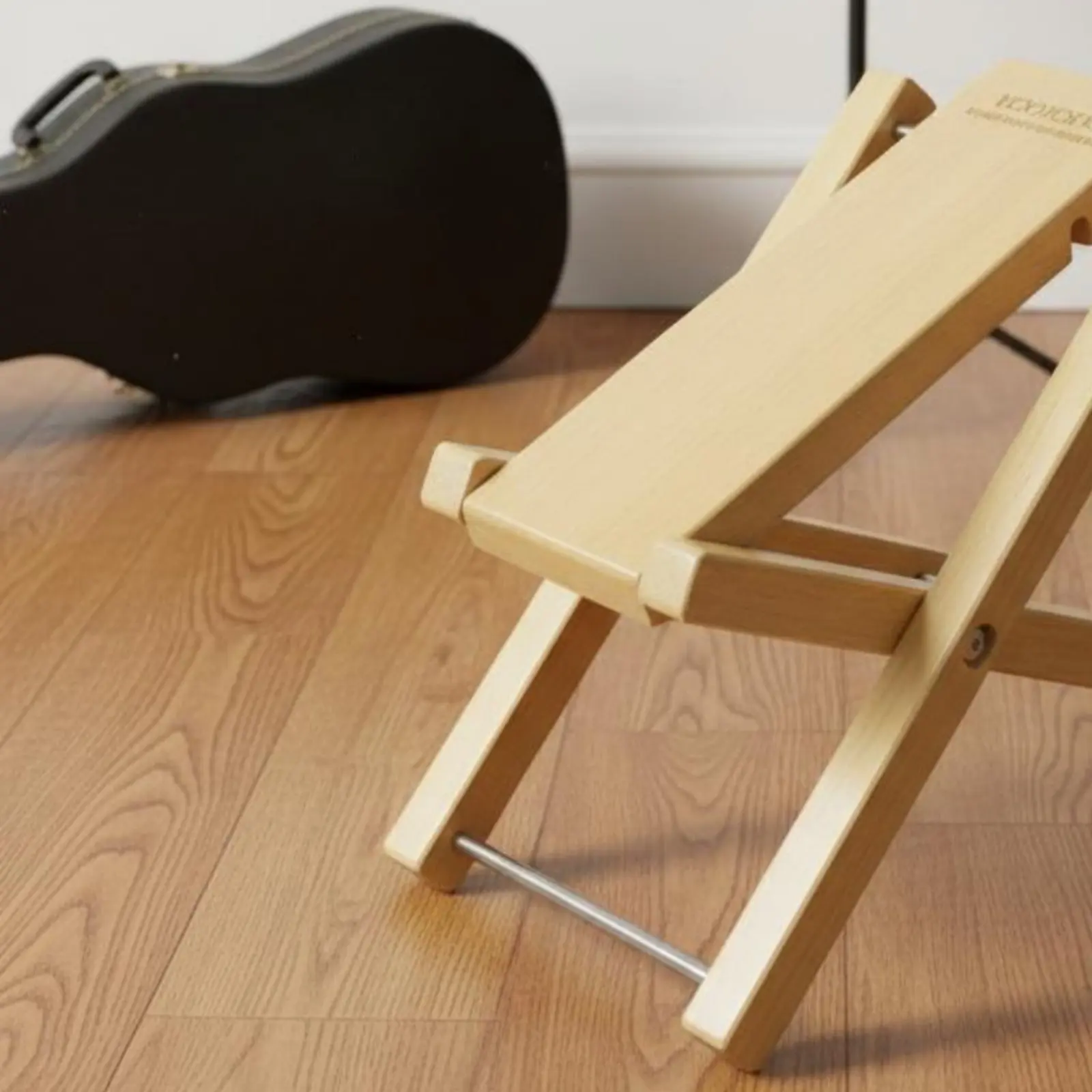 

Adjustable Guitar Foot Stool Foldable Adjustable Guitar Footstool Music Accessory Portable Stable for Practice, Performance