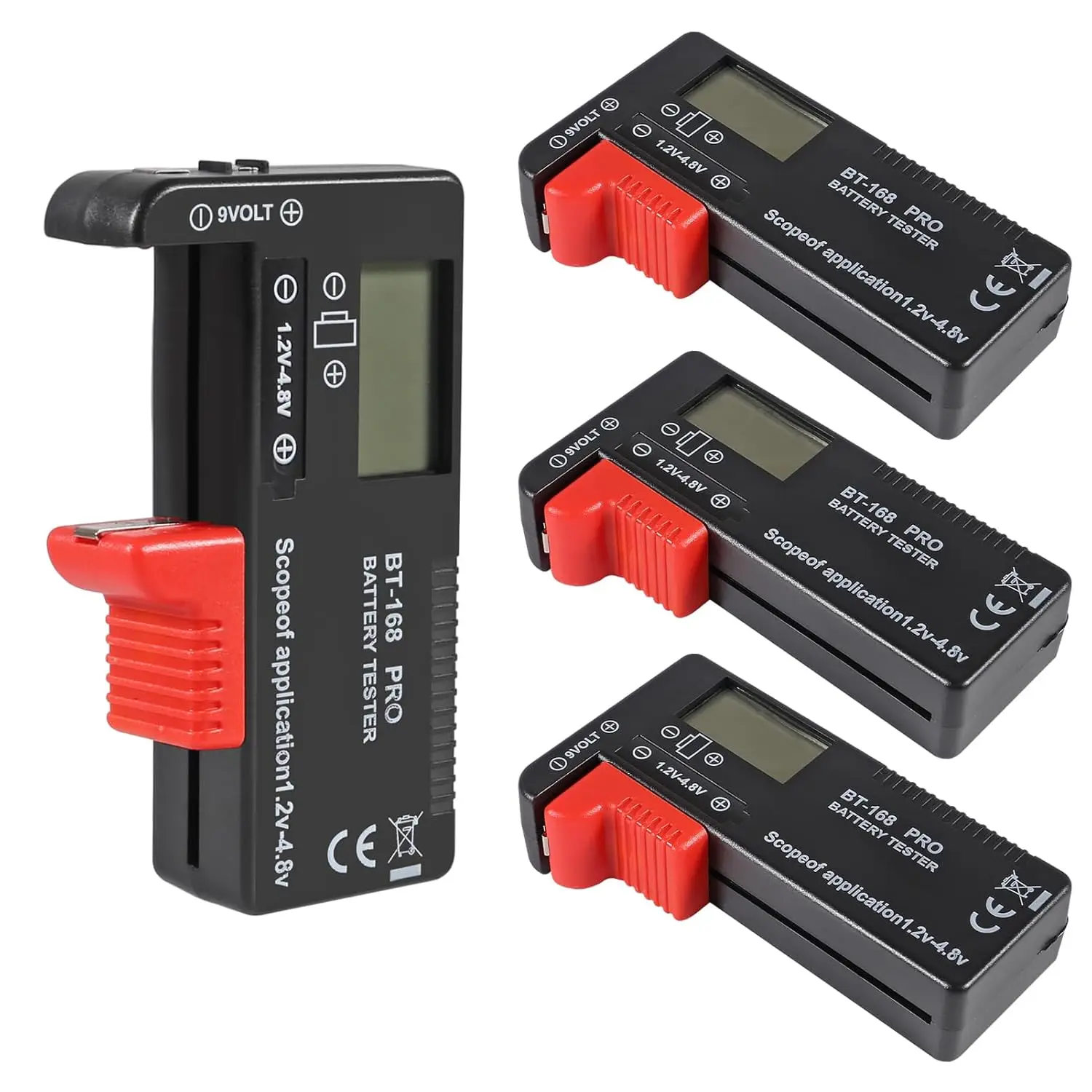 BT-168 PRO Battery Tester, Universal Battery Checker Small Battery Testers for AAA AA C D 9V 1.5V Button Cell Household Batterie