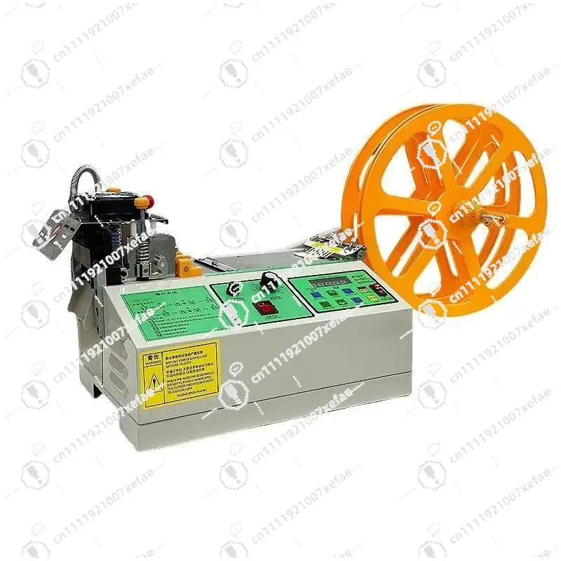 

Automatic Elastic Label Dyeing Belt Color Ribbon Angle Bunny Torch PVC Polyester Webbing Belt Cutting Machine