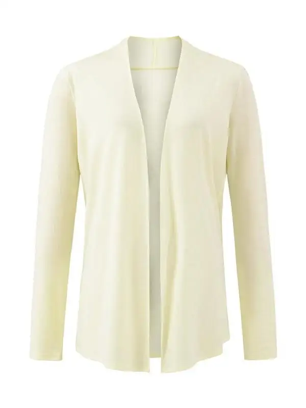 Coreano Lazy Sle Seta Protezione solare Aria condizionata irt Modello sottile V-ne Cardigan aperto lavorato a maglia Versatile leggero...