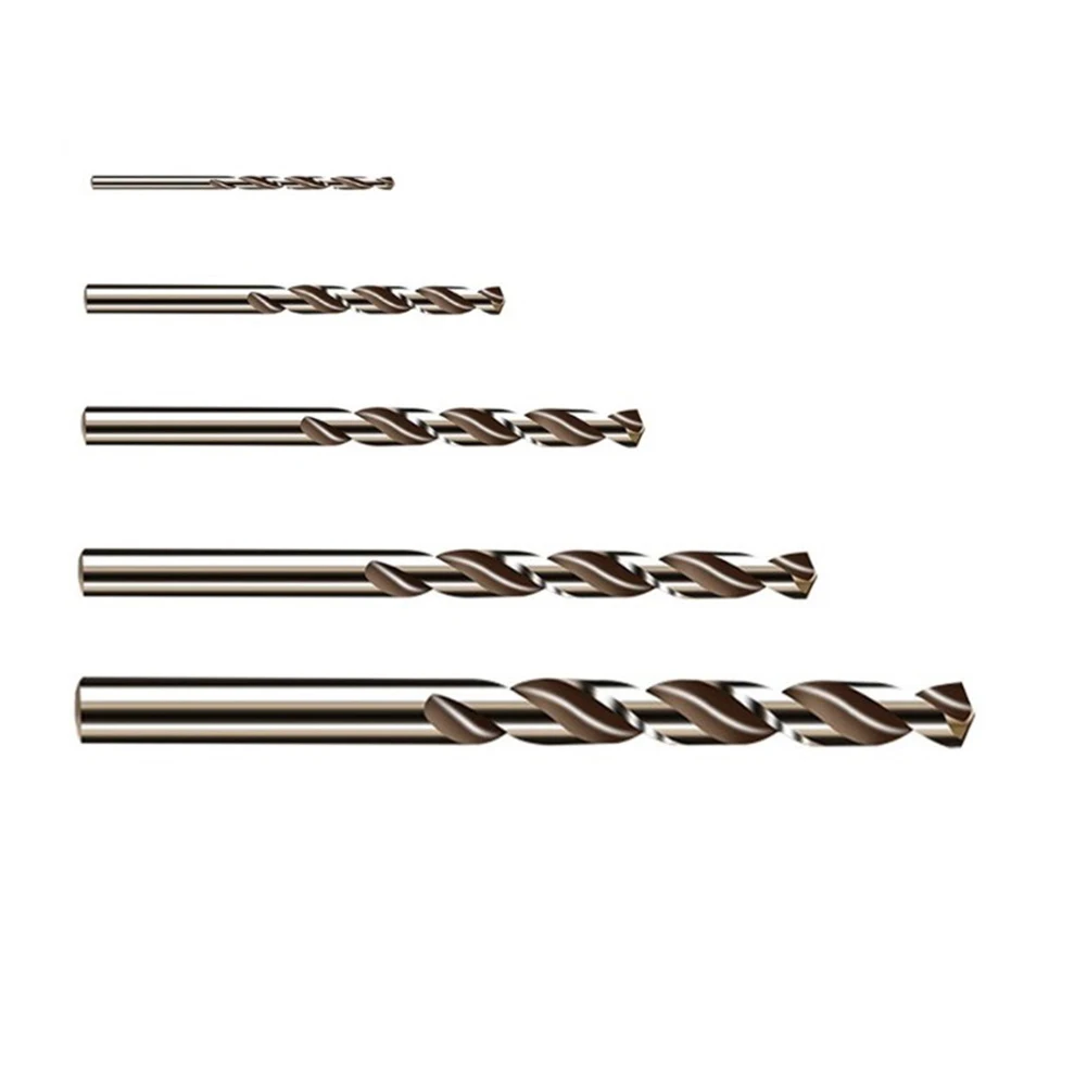 5 قطعة HSS M35 الكوبالت مثقاب 1-5 مللي متر رئيس الجولة عرقوب للمعادن الفولاذ المقاوم للصدأ الحفر القاطع ثقب اللكم أجزاء أداة السلطة