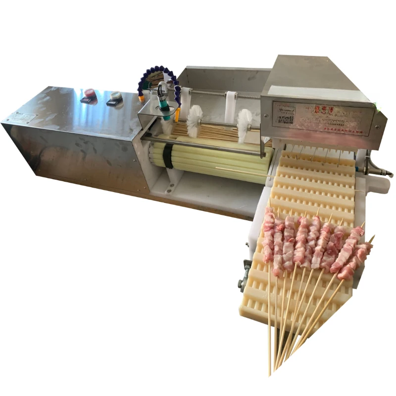 Automatic skewering machine, beef slices , fragrant meat , barbecue , electric skewers