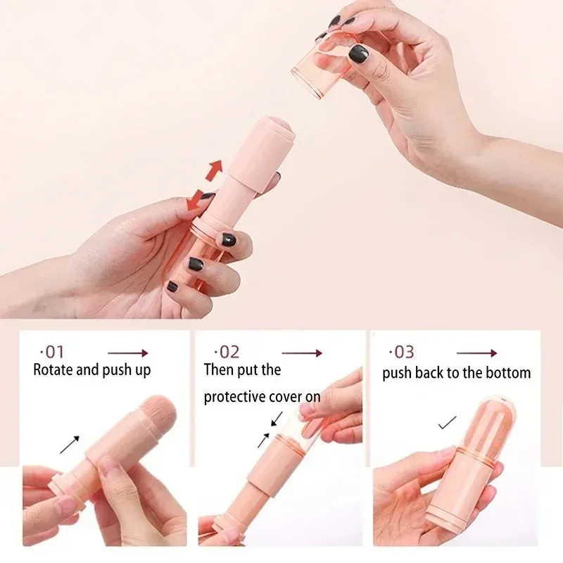 4-in-1 Make-up-Pinsel Beauty Tool Mini-Augenpinsel Hautton einziehbarer Make-up-Pinsel Tragbarer Make-up-Pinsel