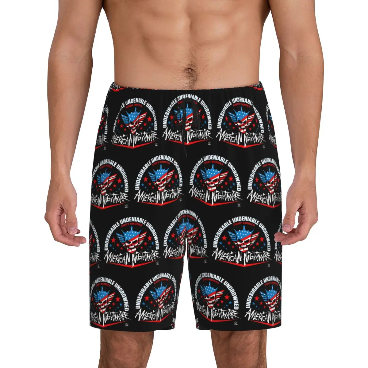 

Custom Cody Rhodes Mes Short Pajama Pants Men Sleepwear Sleep Lounge Bottom Shorts Sleeping Pants