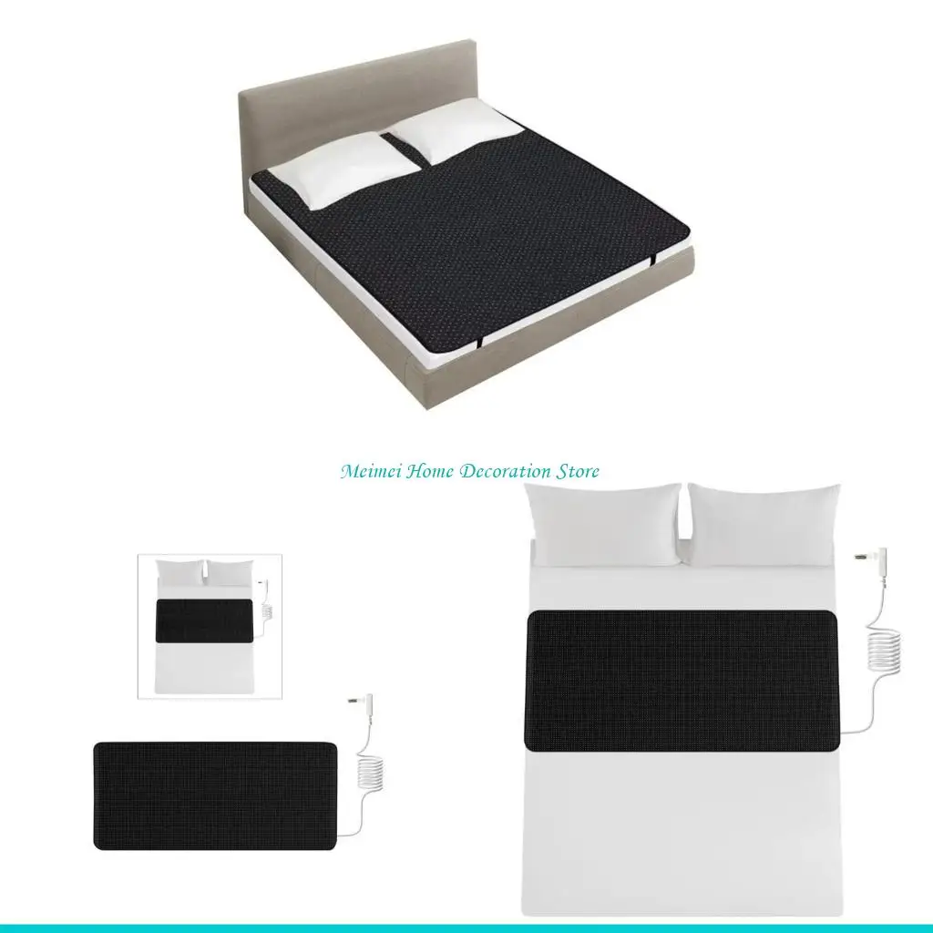

H7BF Sleep Better with Our Groundings Mats for Bed PU Leather Groundings Mattress Pad