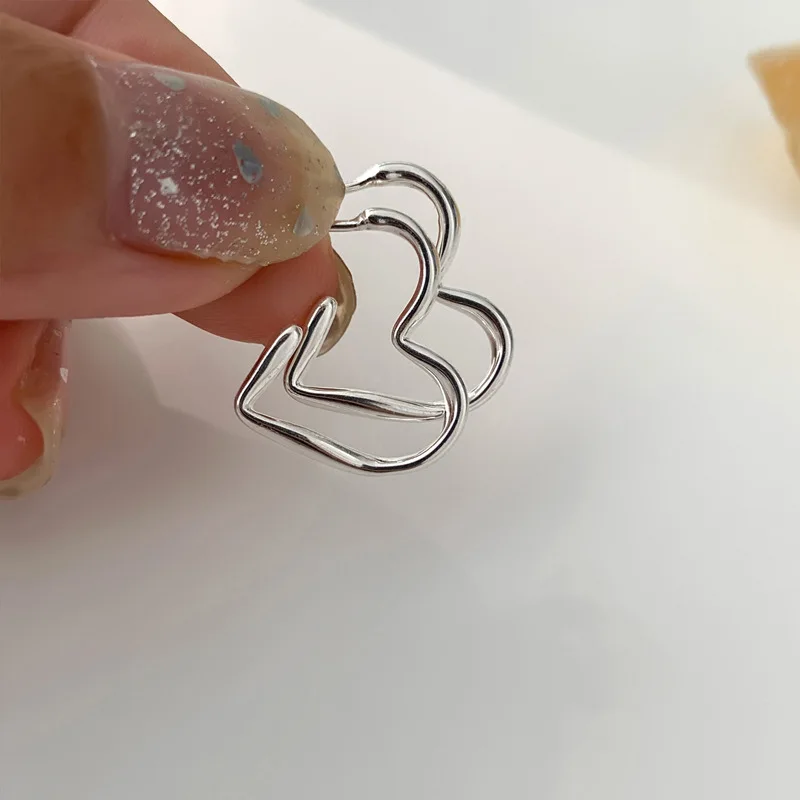 خمر الجوف الحب القلب الذهب هوب أقراط للنساء العصرية بسيطة سحر المجوهرات هدية 2026 #1