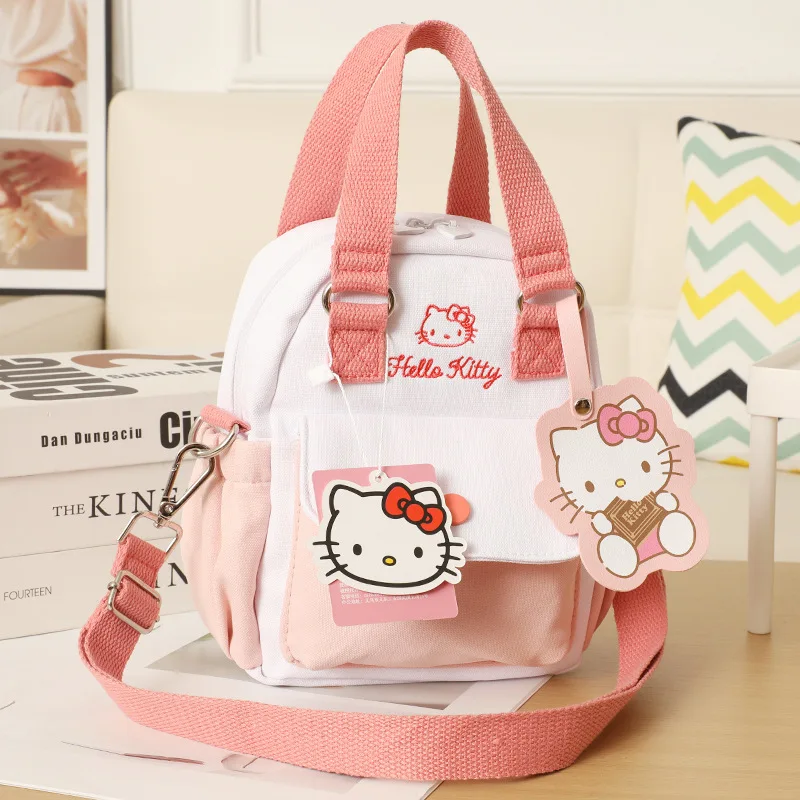 Sanrio Hello Kitty new cartoon bag cute half fish man portable messenger bag Kulomi backpack