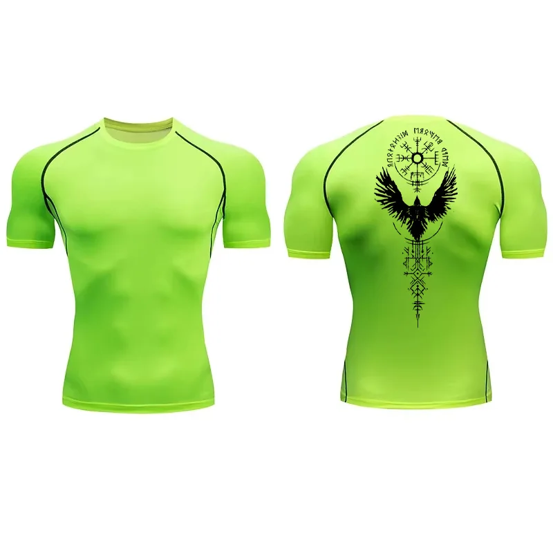 Compression Shirts for Men Short Sleeve Gym Workout Fitness Undershirts Quick Dry Athletic T-Shirt Top 850