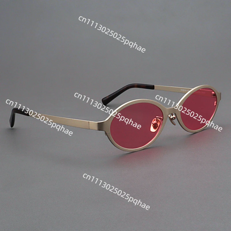Sunglasses for women, bookworms, pink polarized glasses, pure titanium frame, small face sunglasses for men