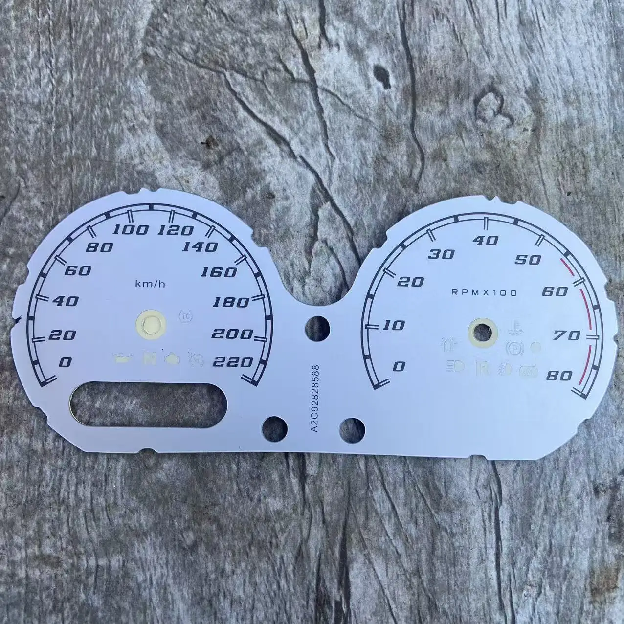 For Harley Road Glide Ultra Road Glide Gauge Cluster Dial Faceplate 220KM/H