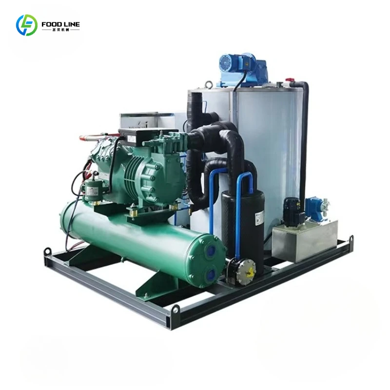 Slurry Ice Machine Seafood Wholesale Plaza Auction Preserving Unit For Live Shellfish High Capacity Ultra Reliable
