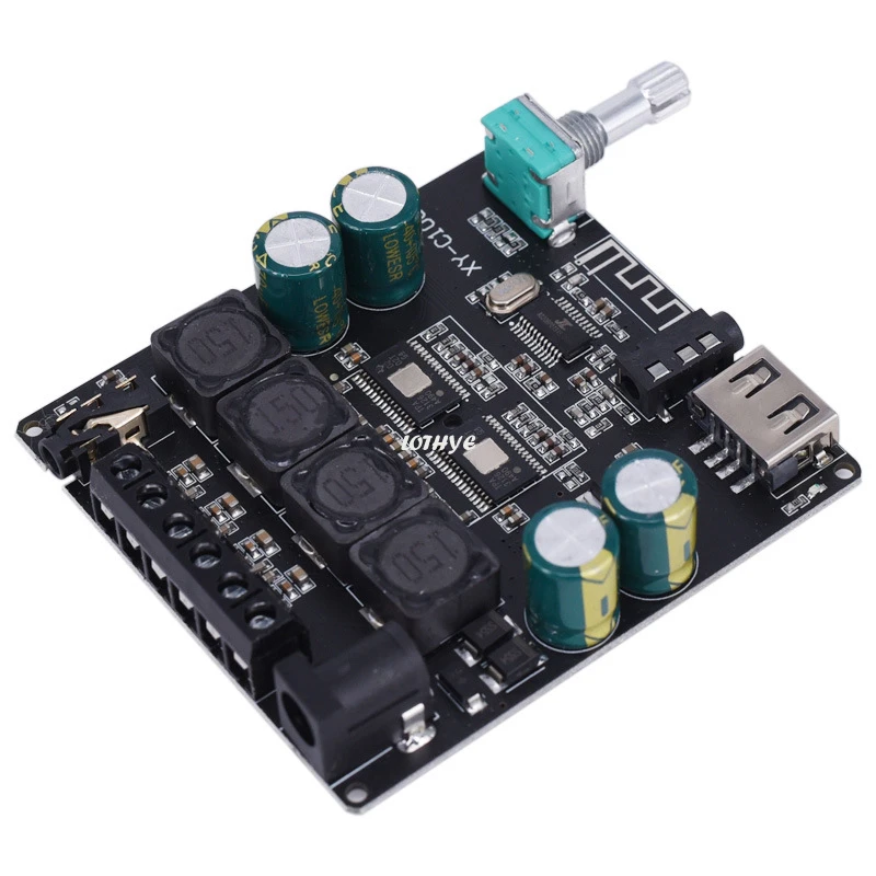 

100W*2 TPA3116D2 Stereo Mini Bluetooth 5.0 Dual Channel Class D HIFI Audio High Power Digital Amplifier Board AMP Amplificador