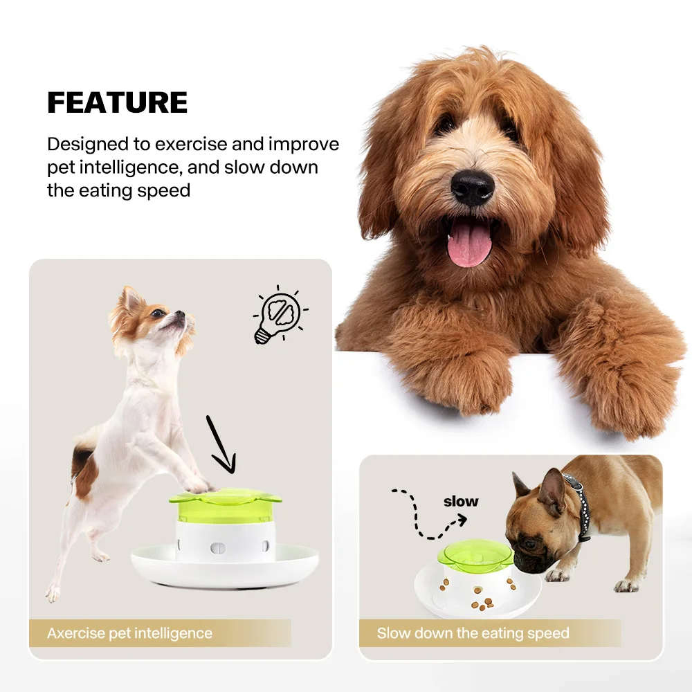 All For Paws Push 4 Meal Dispenser Dog Toy Interactive Slow Feeder Toys For Dogs Intelligence Toy Pet Accessories