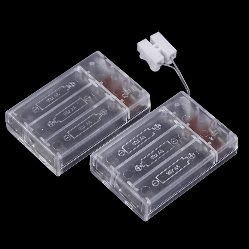 3Slots 4.5V AA Constant Light Flashing Dual Function Battery Box For DIY Model Led Lamp Connect Sand Table Diorama Scene