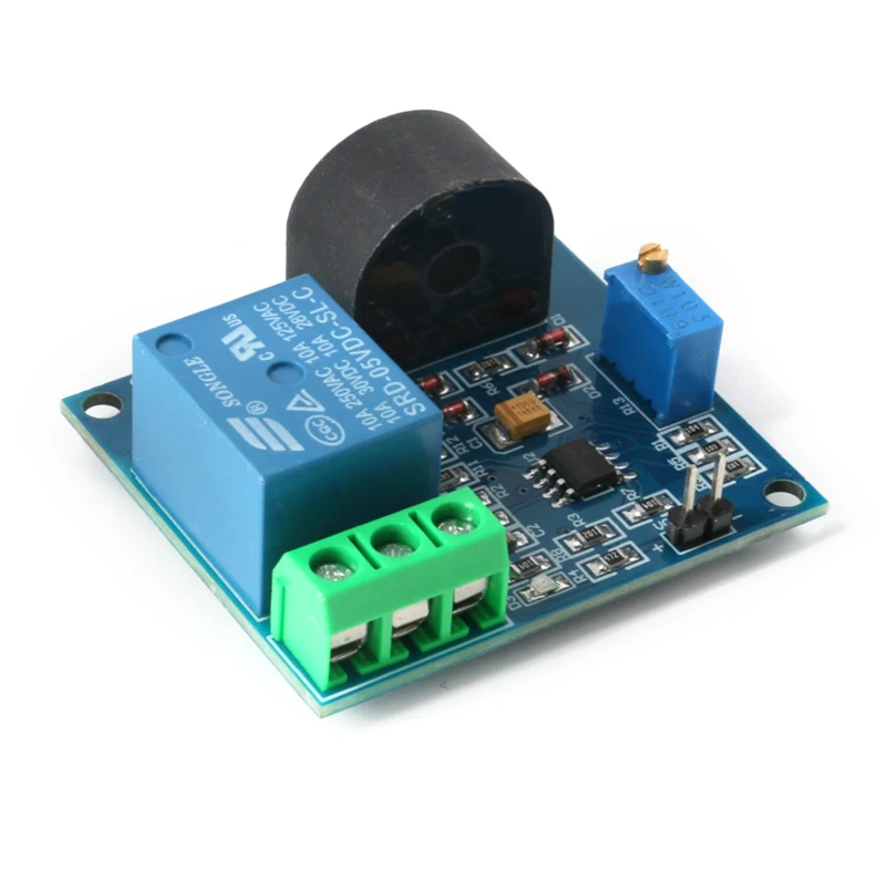 New Original 5A Overcurrent Protection Relay Module AC Current Detection Board 5V Relay ZMCT103C Current Transformer