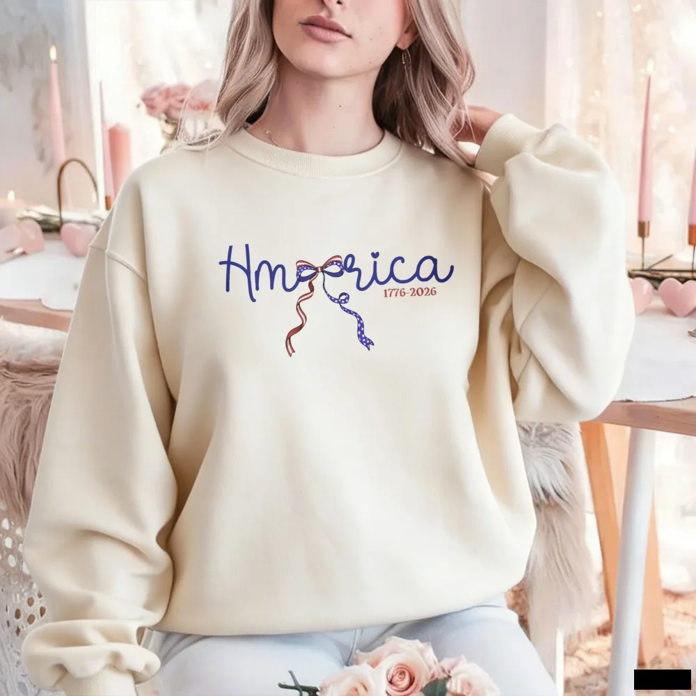 

Женская термокуртка-худи «Кокетка с бантом» к 250-летию Америки (1776-2026), модная осенне-зимняя модель, подарок