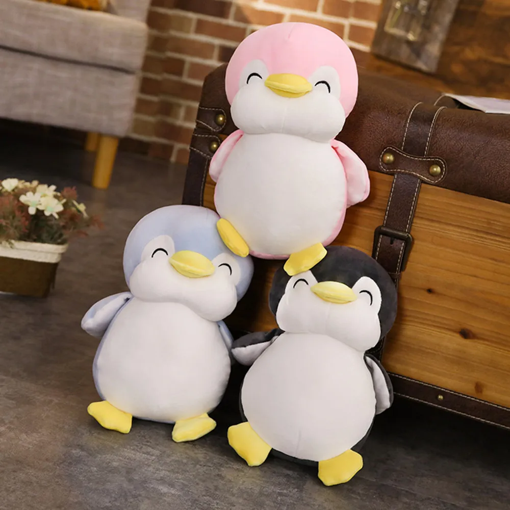 1 Piece Soft Penguin Toys Peluche Pillow Stuffed Kawaii Plush Penguin Pillow Toy For Girls Kawaii Animal Bedding Pillow Decor