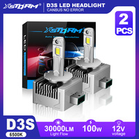XSTORM 30000LM 100W D3S LED Light Bulbs HID D1S D2S D4S LED Headlight D1R D2R D4R D3R Car Headlamp Canbus Autp Turbo Lamp 6500K
