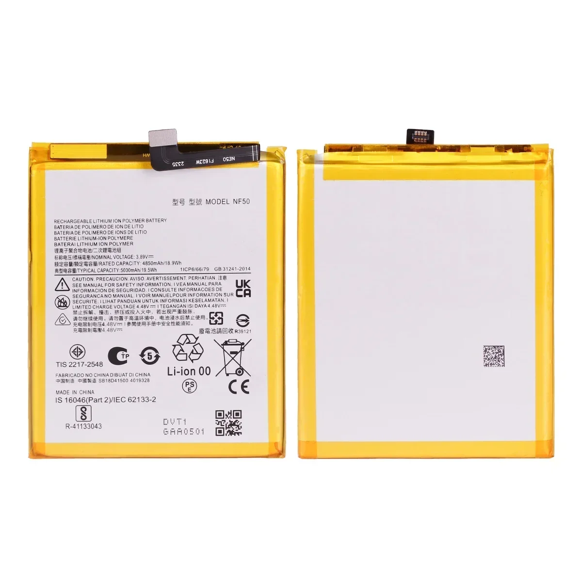 100% Original NF50 5000mAh Battery For Motorola Moto Edge 2020 XT2205 Mobile Phone Batteries +Tools