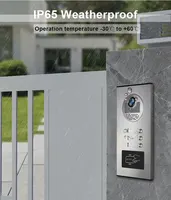 ANJIELO 3 Unit Home Video Intercom for Apartments Residential Intercom Doorbell Video Door Phone System with RFID Card Unlock 4