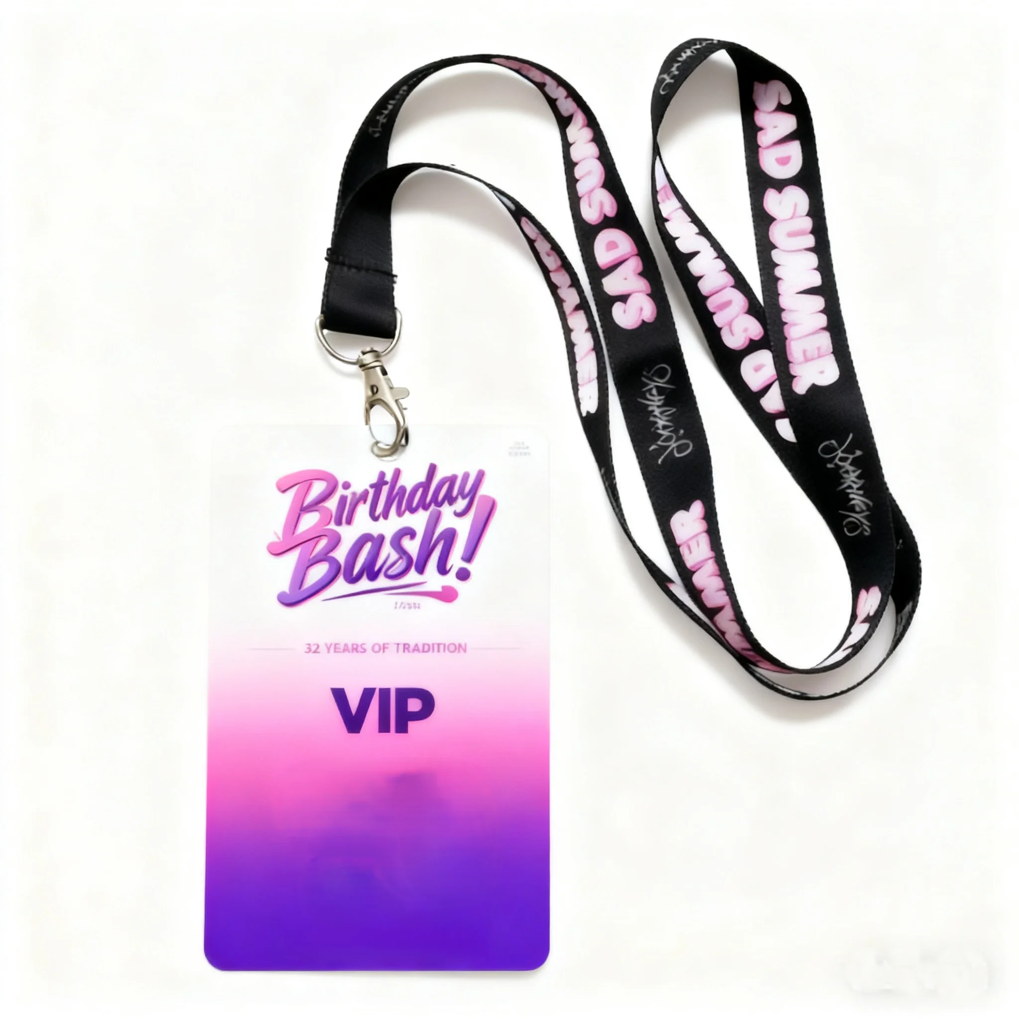 Custom 1mm Thick PVC ID Cards – High-Quality Event Staff Badges , Ideal for VIP Passes