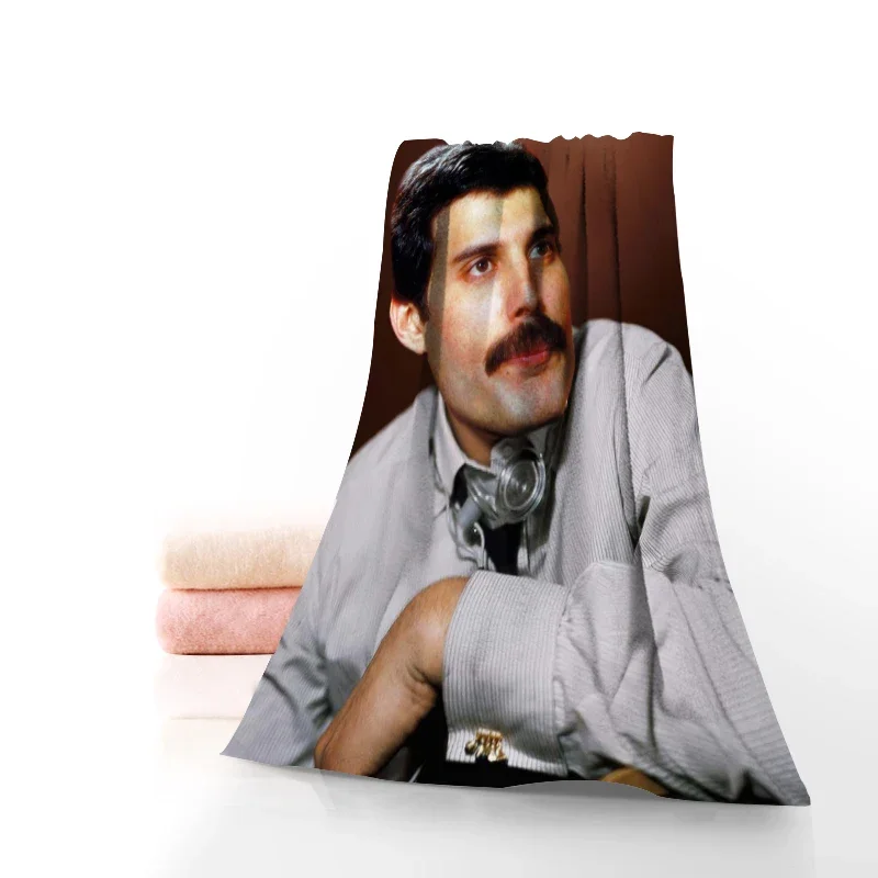 Custom Freddie Mercury Sports Portable Quick-Drying Towel Yoga Outdoor Bamboo Microfiber Fabric Towels Size 35x75cm 0826