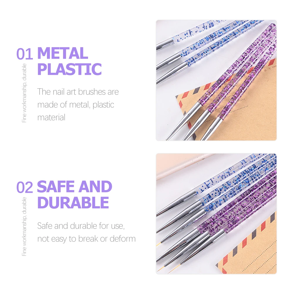 ชุดแปรงเพ้นท์เล็บ 12 ชิ้น แปรงไลเนอร์สำหรับเพ้นท์เล็บ ออกแบบลายละเอียด อุปกรณ์เพ้นท์เล็บ สำหรับร้านทำเล็บและใช้ในบ้าน