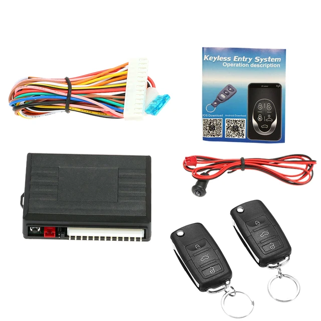 Universal Car Door Lock Trunk Release Keyless Entry System Central Locking Kit With Remote Control 6 Universal Car Door Lock Trunk Release Keyless Entry System Central Locking Kit With Remote Control 6