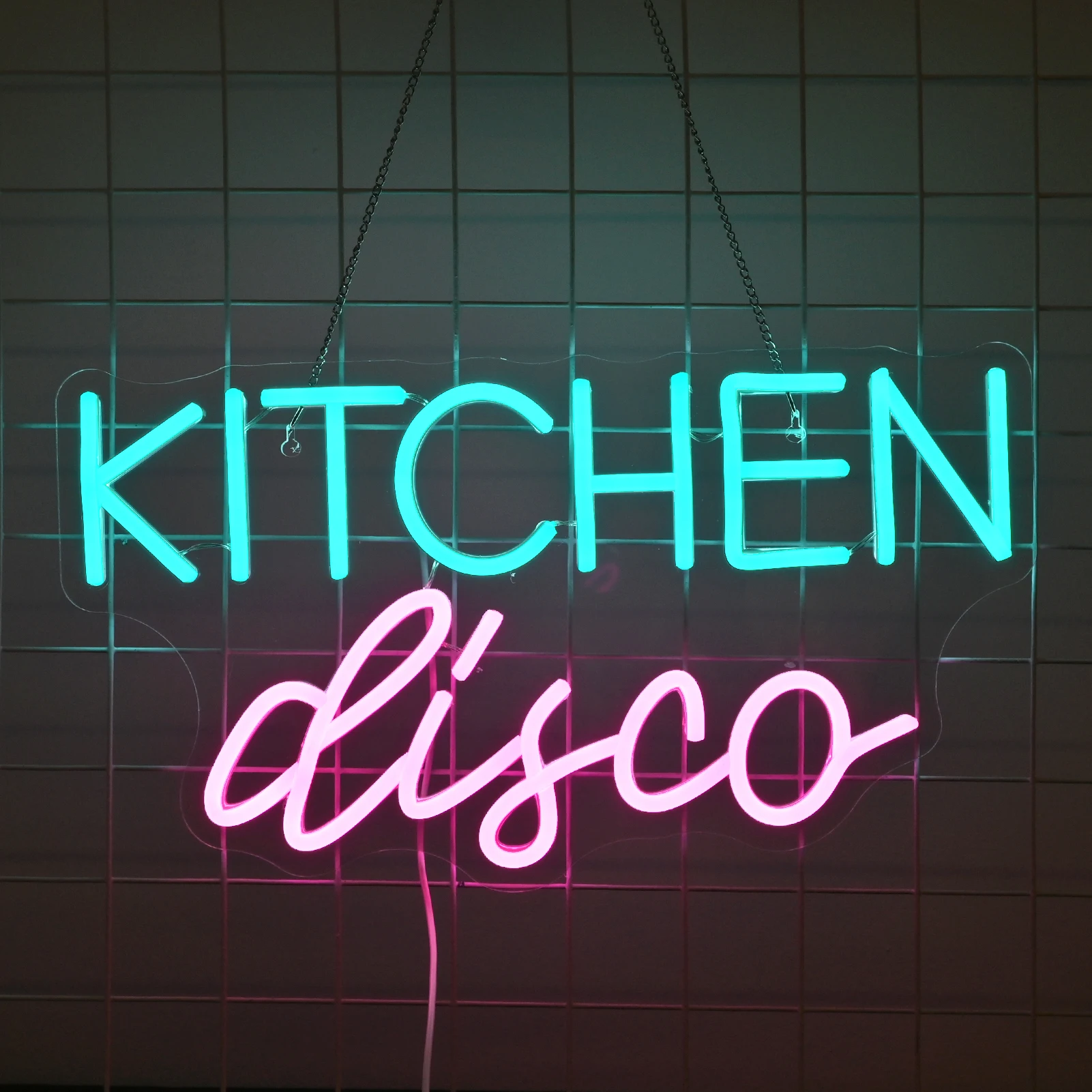 Kitchen Disco Neon Sign Home Bar Party Lounge Restaurant Private Kitchen Room Decor USB Powered with Dimmable Switch Neon