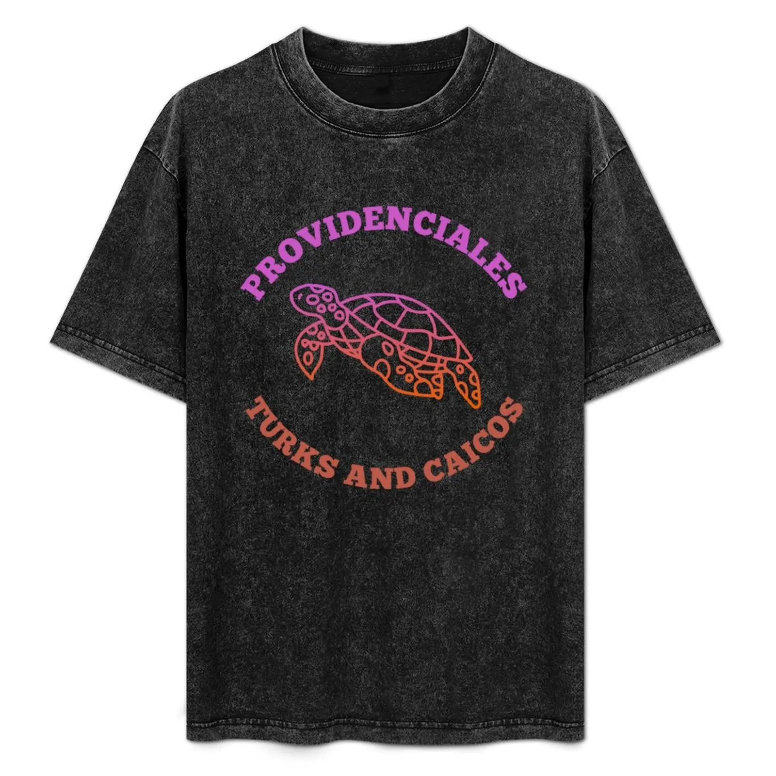 

Retro Providenciales Turks and Caicos Islands Vacation Souvenir T-Shirt Holiday Party T-Shirt for Men