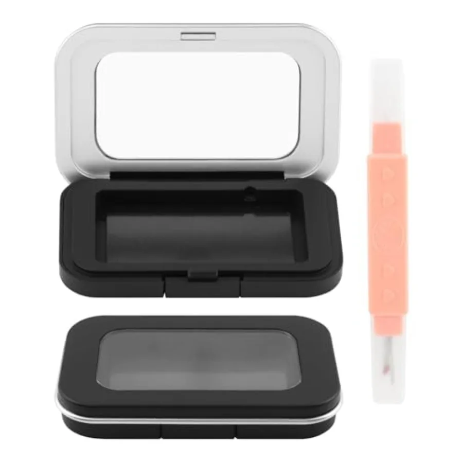 2 Pack Magnetic Needle Holder Case with Threader - Sewing Pin Storage Organizer Box with Clear Lid, Quilting and Embroidery, Al