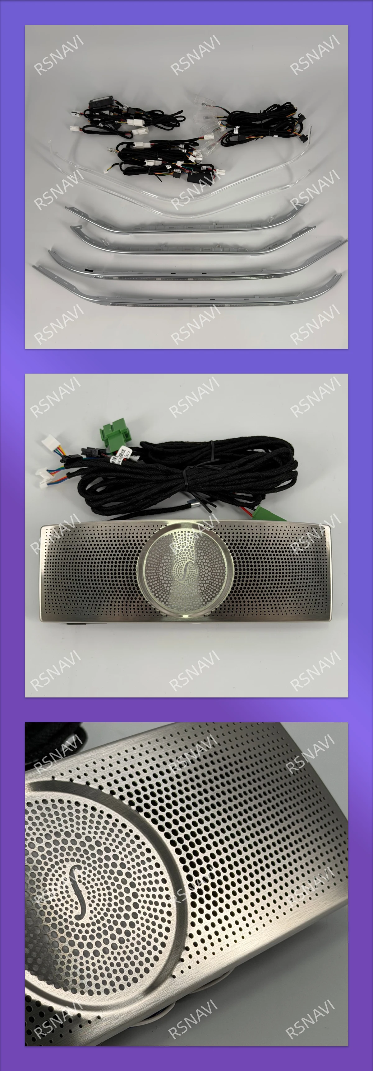 Für Benz C GLC Klasse Coupé W205 X253 C43 C63 2015-2021 3/12/64 Farben LED Ambientebeleuchtung Turbinen-Auslassdüse Auto-Zubehör – Detail 2