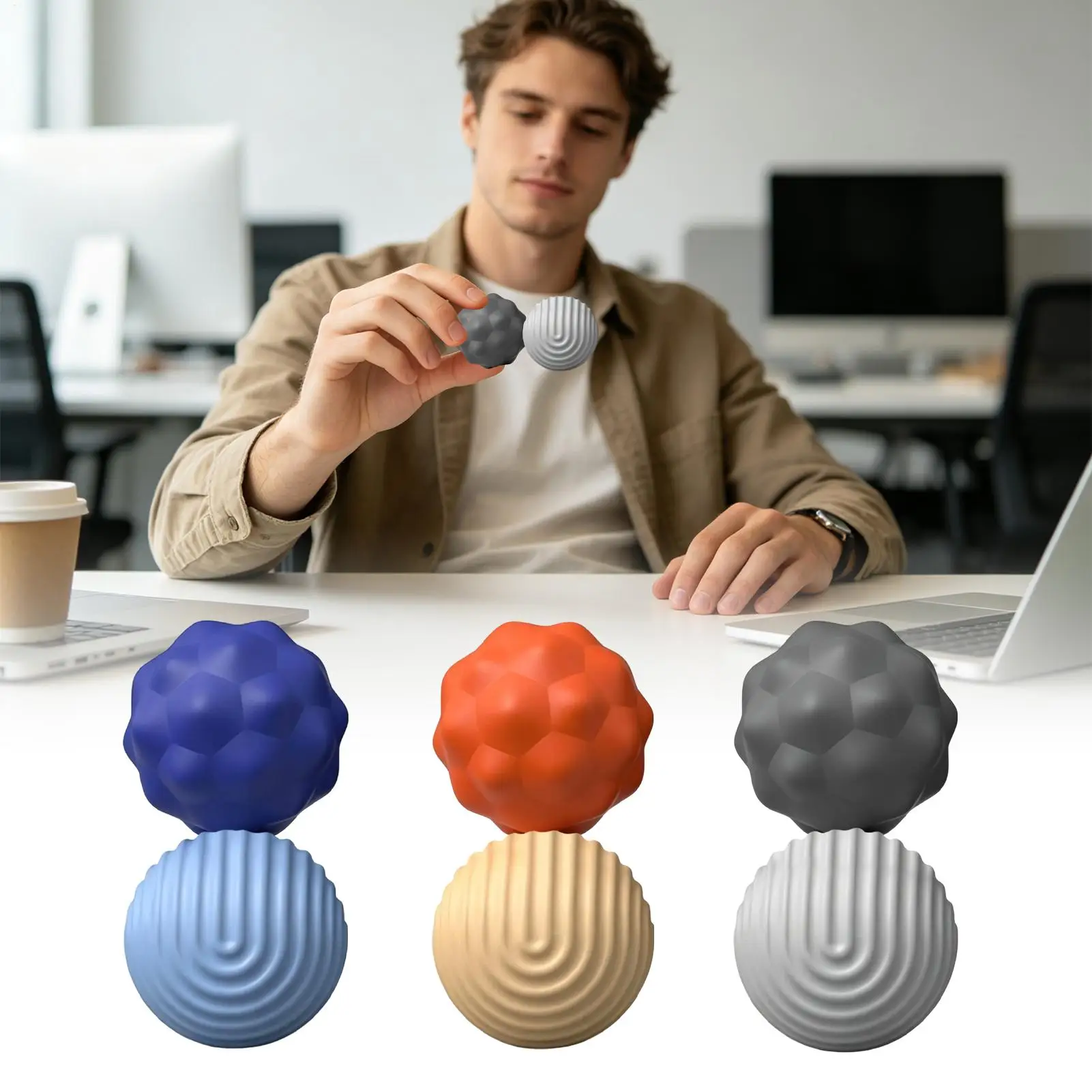 Silicone Magnetic Balls Fidget Stress Relief Sensory Toy for Adults Kids Office Travel Home Desk Calm Focus Hand Kneading