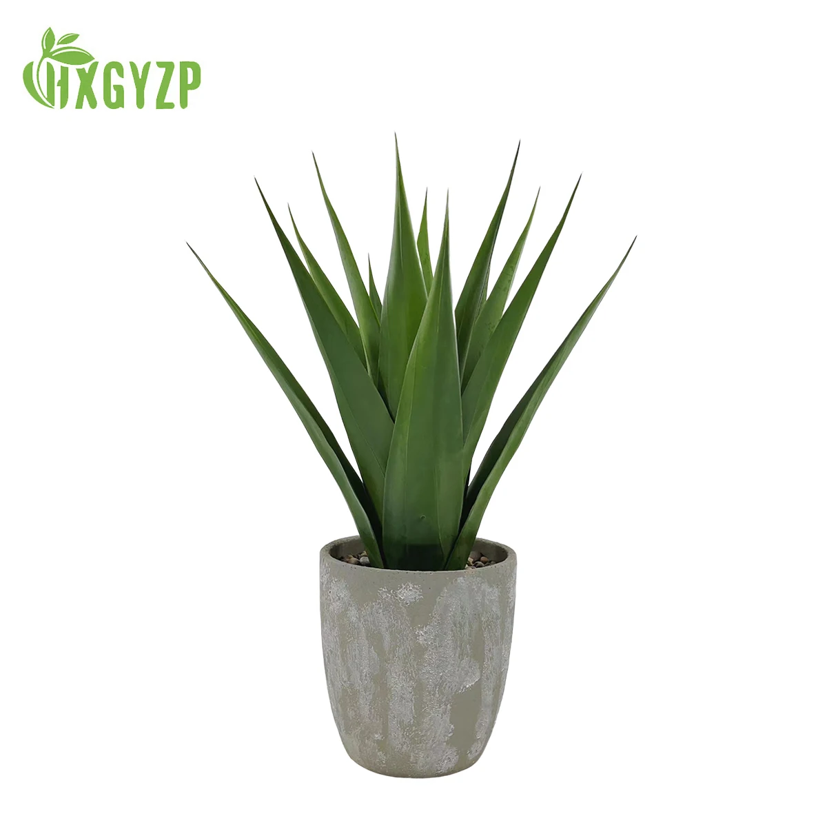 

Artificial Plant Agave Potted Large Fake Plants With Cement Flowerpot Home Decoration Indoor Outdoor Living Room Office Decor