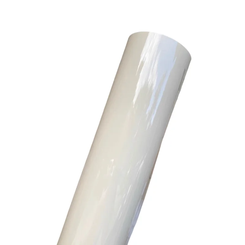 

High-quality glossy pepper white vinyl cling film. Vinyl cling film is suitable for car packaging