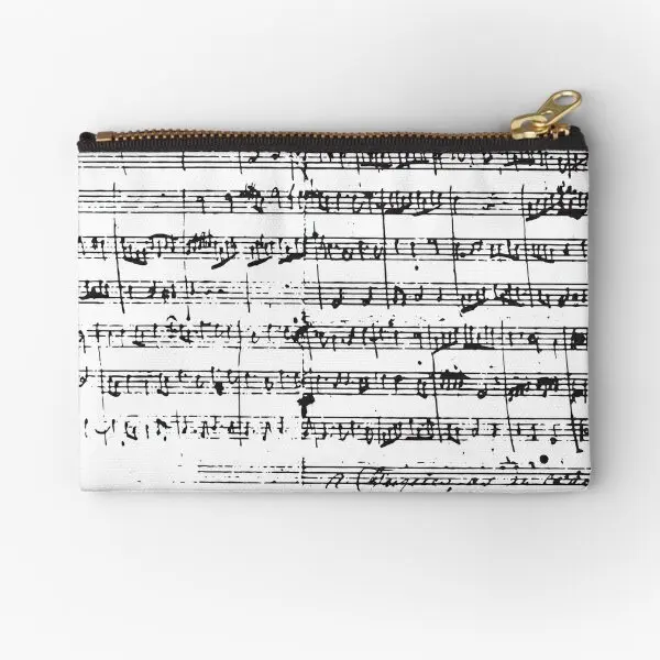 

Mozart Sheet Music Zipper Pouches Small Women Packaging Underwear Socks Coin Pocket Bag Cosmetic Money Men Panties Storage Pure