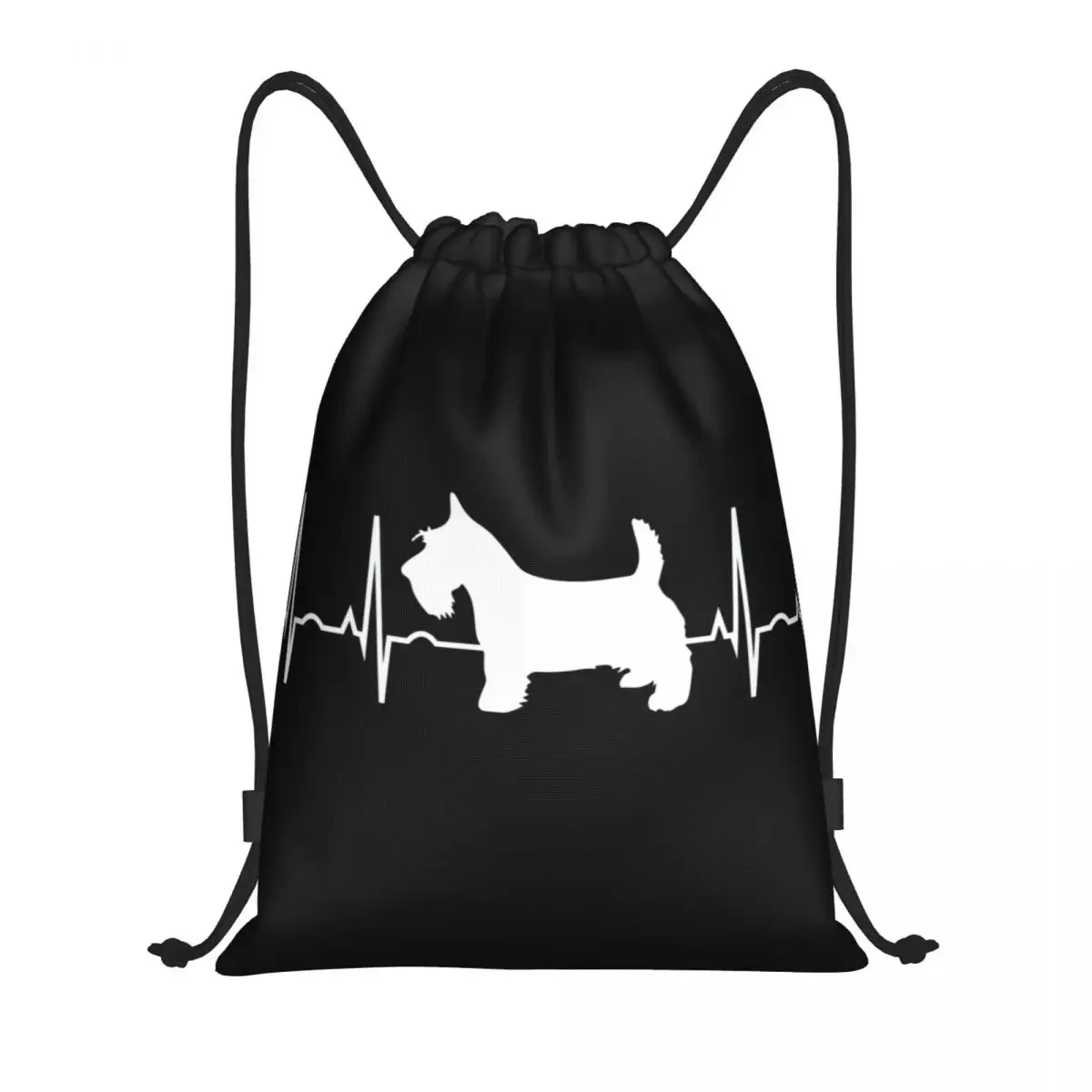 

Шотландский собачий рюкзак на шнурке для сердечного ритма для мужчин и женщин, спортивный рюкзак для спортзала, Портативная сумка для тренировок
