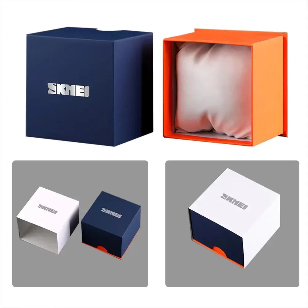 Skmei  Girlfriend Or Boyfriend Original Gift Box Metal Box And Carton With Skmei Brand Watch Box For Friend Kids