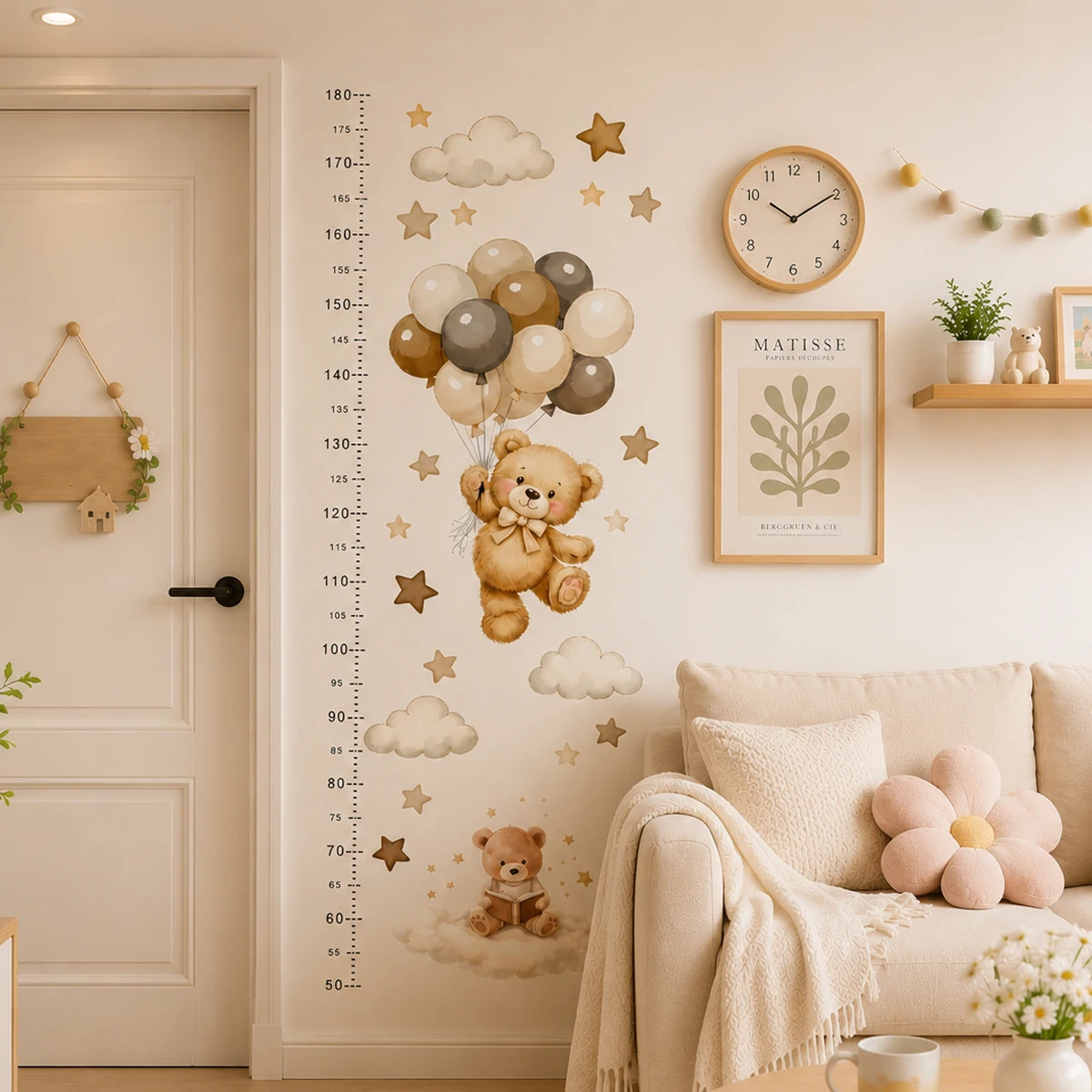 Bohemia Cute Bear Height Chart - огляд і ціна Baby Nursery Furniture