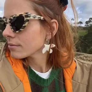 Thời trang trắng Hòa bình Dove Pangete Pandain Họa sĩ tai họa cho đồ trang sức tai kim loại bằng kim loại cổ điển 10 Chim cổ bán bán hàng chính - №2