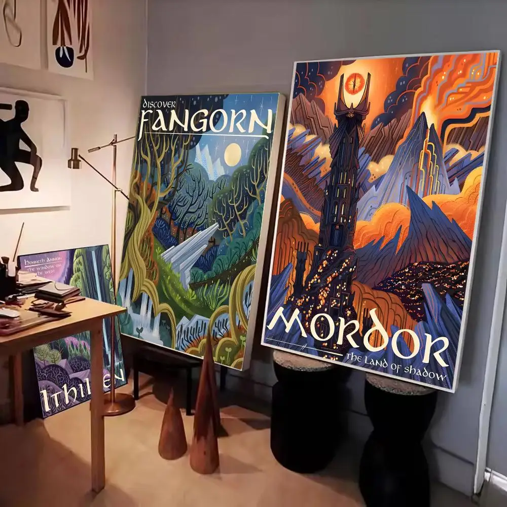 ملحمة الخيال يعمل التلفزيون سيد الخواتم-الأفلام المشارك ملصق جدار يطبع لغرفة المعيشة غرفة نوم مكتب هدية تزيين المنزل