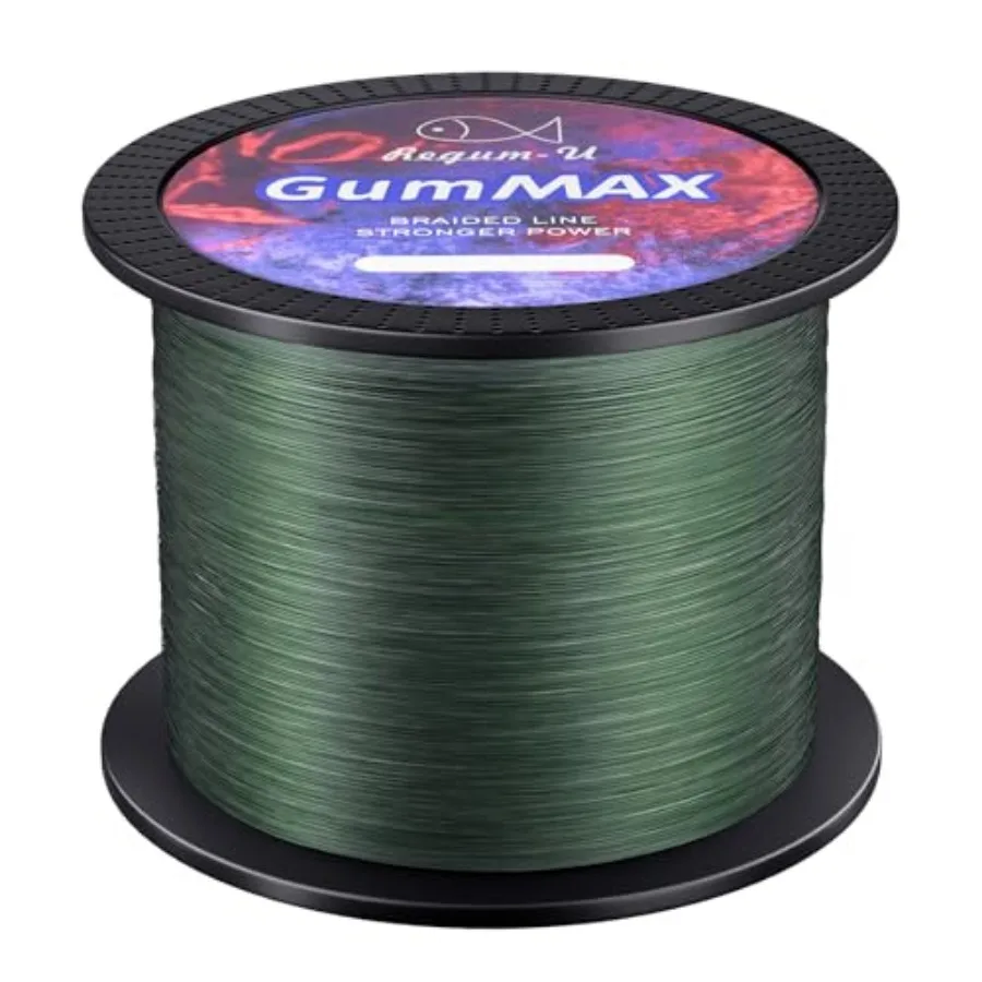 GumMAX 545/1093/1640yds 5-100LB 8X Braided Fishing Line Abrasion Resistant Superline Zero Stretch and Smaller Diameter Confuse