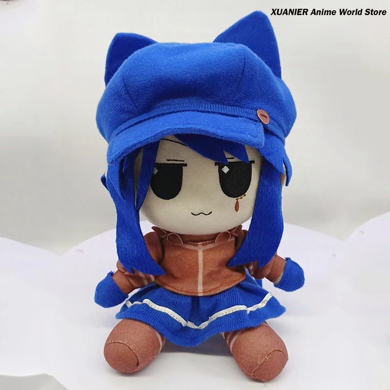 

Anime Girl Miside Cappie Cartoon Model Ornament Pillow Cosplay Sitting Posture Props Halloween Game Birthday Gift