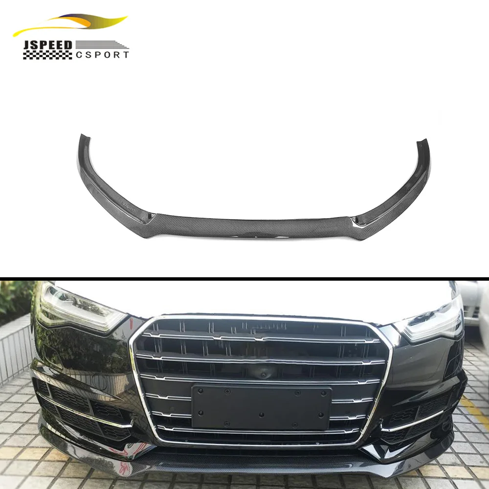 

Suitable for The A6 S6 carbon fiber front lip spoiler is Suitable for the Audi S6 A6 C7 SLINE sedan 4-door 16-18